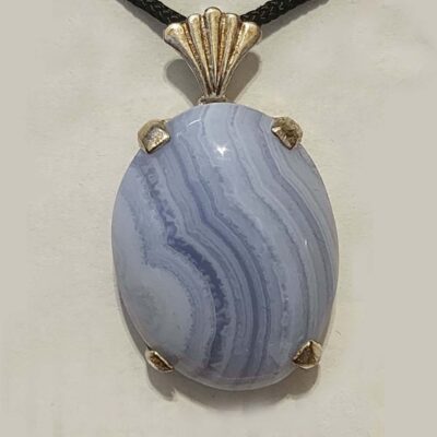 Blue Lace Agate Pendant
