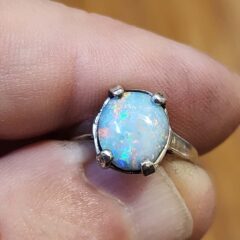 Hand-Cut Opal Ring