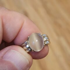 Oval Moonstone Cabochon Ring