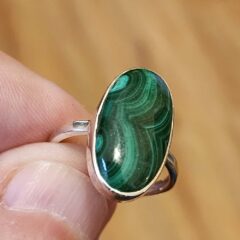 Oval Malachite Ring