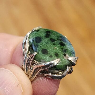 Zoisite Cabochon Ring