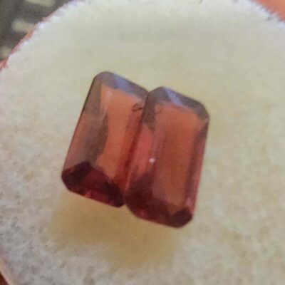 Almondine Garnet, Emerald Cut
