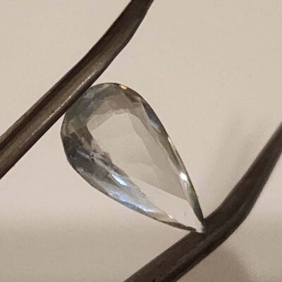 Pale Blue Aquamarine, Teardrop-Shaped