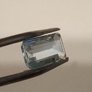 Pale Blue Aquamarine, Emerald Cut