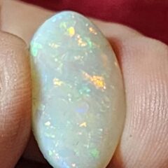 Oval Cut White Opal