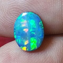 Oval Shaped Crystal Opal Doublet