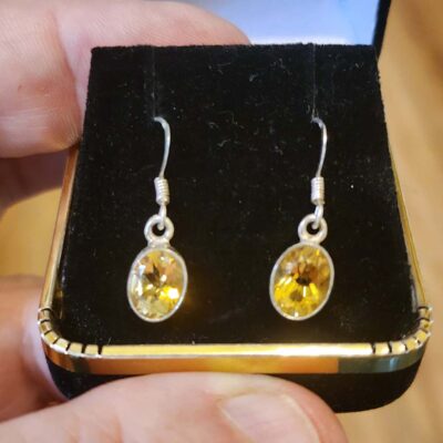 Golden Citrine Earrings